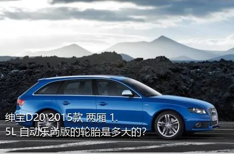 绅宝D20 2015款 两厢 1.5L 自动乐尚版的轮胎是多大的？