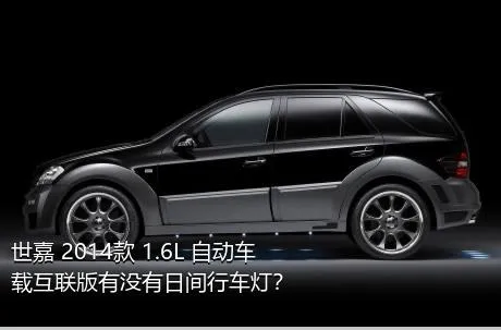 世嘉 2014款 1.6L 自动车载互联版有没有日间行车灯？