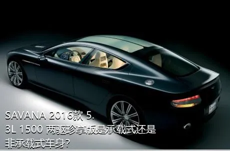 SAVANA 2016款 5.3L 1500 两驱珍享版是承载式还是非承载式车身？