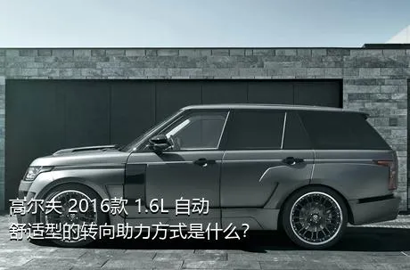 高尔夫 2016款 1.6L 自动舒适型的转向助力方式是什么？