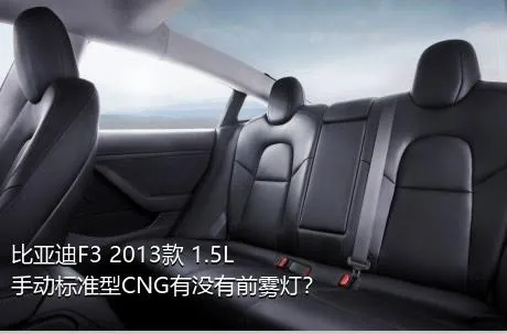 比亚迪F3 2013款 1.5L 手动标准型CNG有没有前雾灯？