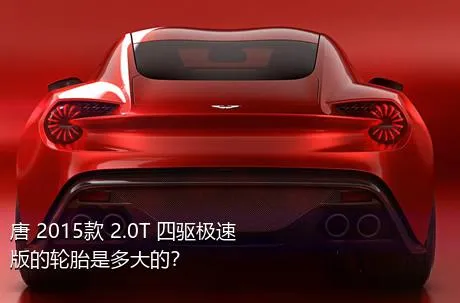 唐 2015款 2.0T 四驱极速版的轮胎是多大的？