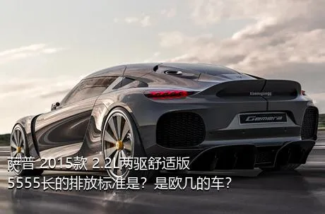 萨普 2015款 2.2L两驱舒适版5555长的排放标准是？是欧几的车？