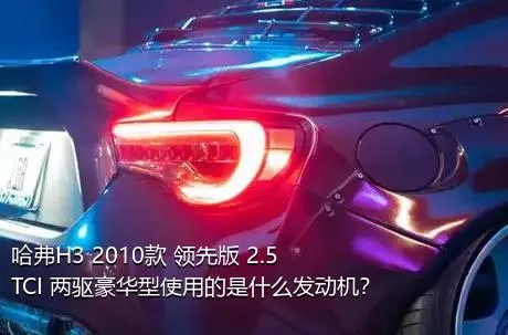 哈弗H3 2010款 领先版 2.5TCI 两驱豪华型使用的是什么发动机？