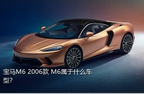 宝马M6 2006款 M6属于什么车型？