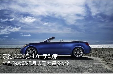 乐驰 2008款 1.0L 手动豪华型的发动机最大马力是多少？