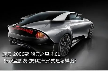 旗云 2006款 旗云之星 1.6L 旗舰型的发动机进气形式是怎样的？