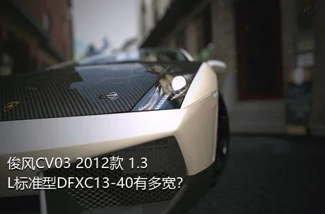 俊风CV03 2012款 1.3L标准型DFXC13-40有多宽？