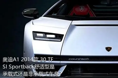 奥迪A1 2014款 30 TFSI Sportback舒适型是承载式还是非承载式车身？