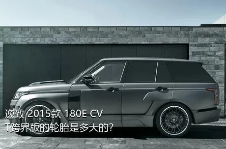 逸致 2015款 180E CVT跨界版的轮胎是多大的？