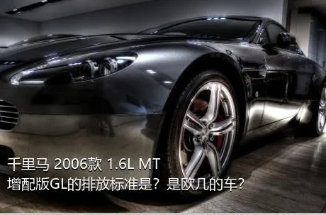 千里马 2006款 1.6L MT增配版GL的排放标准是？是欧几的车？