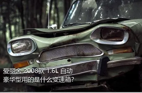 爱丽舍 2008款 1.6L 自动豪华型用的是什么变速箱？