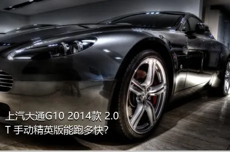 上汽大通G10 2014款 2.0T 手动精英版能跑多快？