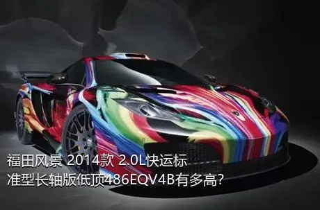 福田风景 2014款 2.0L快运标准型长轴版低顶486EQV4B有多高？