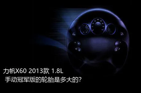 力帆X60 2013款 1.8L 手动冠军版的轮胎是多大的？