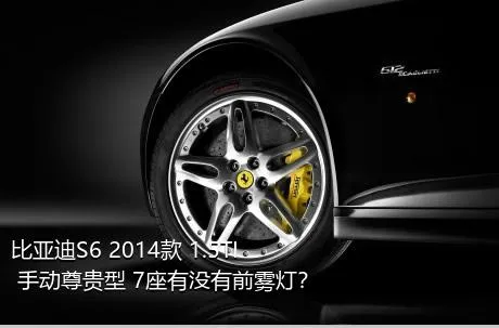 比亚迪S6 2014款 1.5TI 手动尊贵型 7座有没有前雾灯？