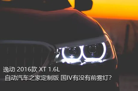 逸动 2016款 XT 1.6L 自动汽车之家定制版 国IV有没有前雾灯？