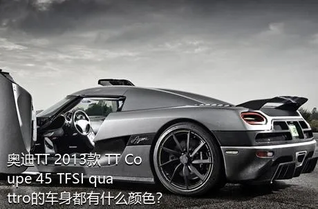 奥迪TT 2013款 TT Coupe 45 TFSI quattro的车身都有什么颜色？