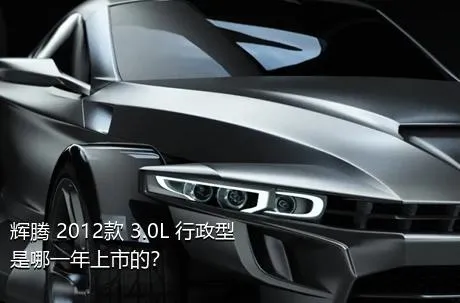 辉腾 2012款 3.0L 行政型是哪一年上市的？