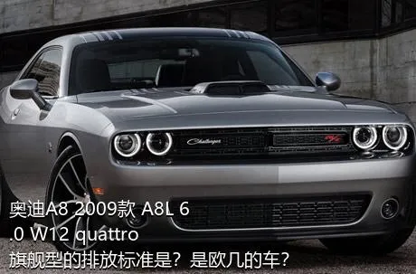 奥迪A8 2009款 A8L 6.0 W12 quattro 旗舰型的排放标准是？是欧几的车？