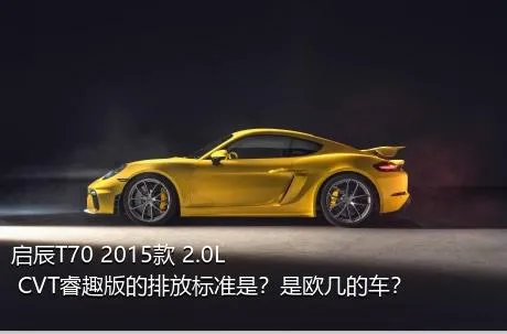 启辰T70 2015款 2.0L CVT睿趣版的排放标准是？是欧几的车？