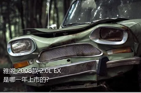 雅阁 2008款 2.0L EX是哪一年上市的？