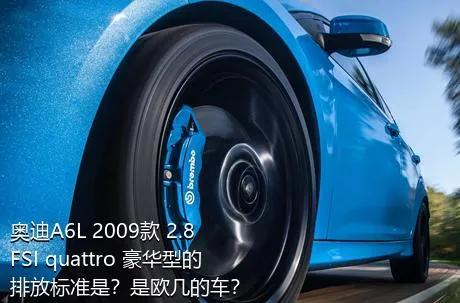 奥迪A6L 2009款 2.8 FSI quattro 豪华型的排放标准是？是欧几的车？