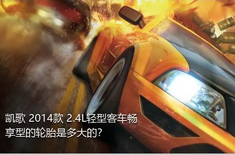 凯歌 2014款 2.4L轻型客车畅享型的轮胎是多大的？