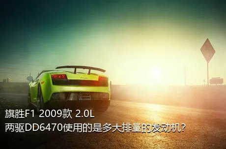 旗胜F1 2009款 2.0L 两驱DD6470使用的是多大排量的发动机？