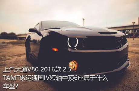 上汽大通V80 2016款 2.5TAMT傲运通国IV短轴中顶6座属于什么车型？