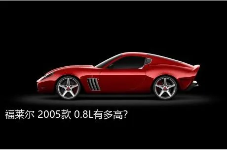 福莱尔 2005款 0.8L有多高？