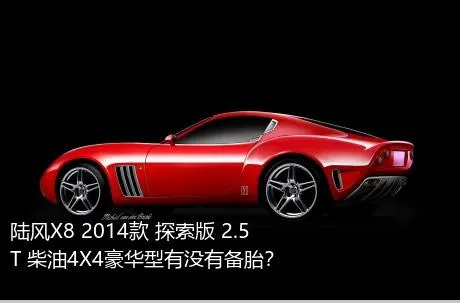 陆风X8 2014款 探索版 2.5T 柴油4X4豪华型有没有备胎？