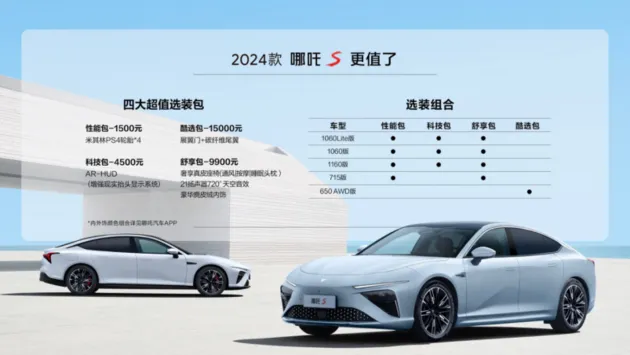 2024款哪吒S上市 售价15.98万元起