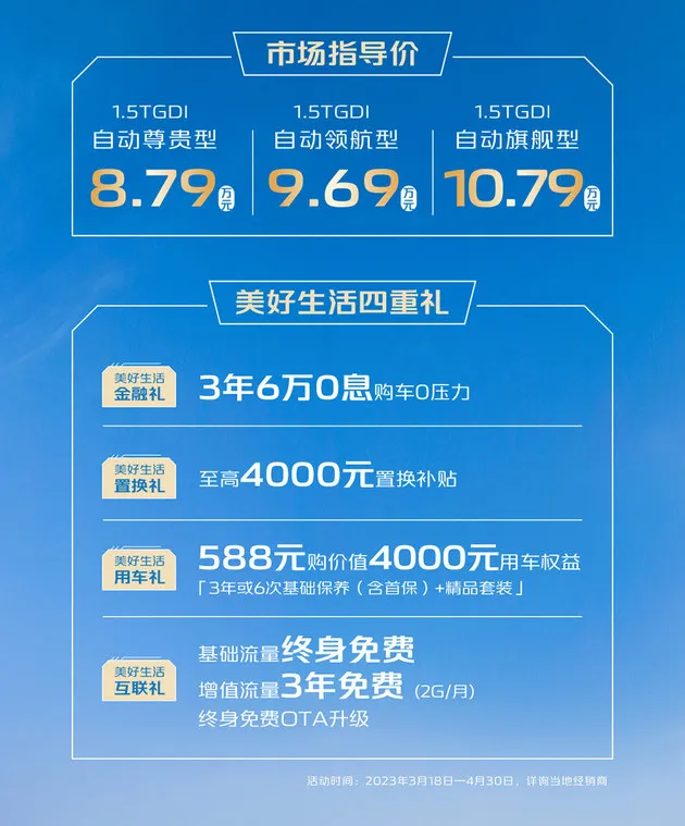 长安逸达正式上市 8.79万起