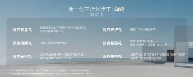 “新一代主流代步车”海鸥上海车展开启预售 7.88-9.58万元