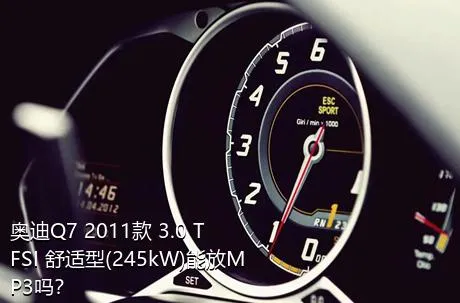 奥迪Q7 2011款 3.0 TFSI 舒适型(245kW)能放MP3吗？