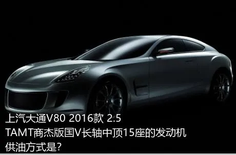 上汽大通V80 2016款 2.5TAMT商杰版国V长轴中顶15座的发动机供油方式是？