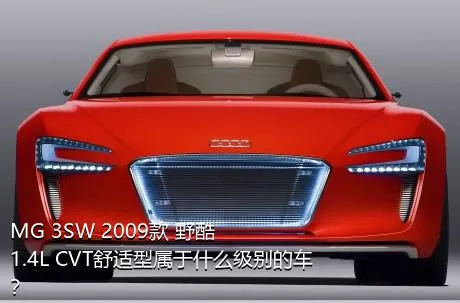 MG 3SW 2009款 野酷 1.4L CVT舒适型属于什么级别的车？