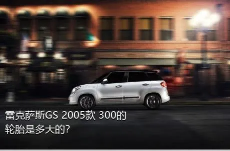 雷克萨斯GS 2005款 300的轮胎是多大的？