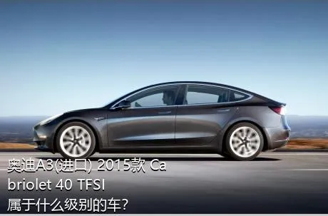 奥迪A3(进口) 2015款 Cabriolet 40 TFSI属于什么级别的车？