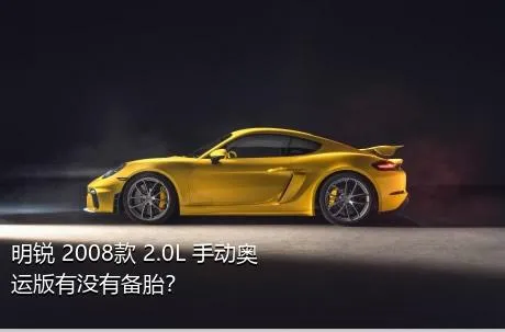 明锐 2008款 2.0L 手动奥运版有没有备胎？