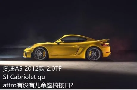 奥迪A5 2012款 2.0TFSI Cabriolet quattro有没有儿童座椅接口？