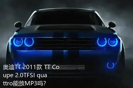 奥迪TT 2011款 TT Coupe 2.0TFSI quattro能放MP3吗？