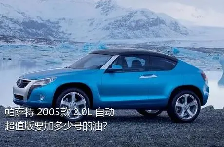 帕萨特 2005款 2.0L 自动超值版要加多少号的油？