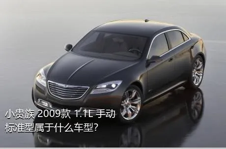 小贵族 2009款 1.1L 手动标准型属于什么车型？