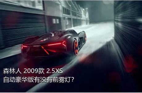 森林人 2009款 2.5XS 自动豪华版有没有前雾灯？