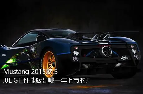 Mustang 2015款 5.0L GT 性能版是哪一年上市的？