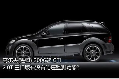 高尔夫(进口) 2006款 GTI 2.0T 三门版有没有胎压监测功能？