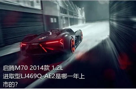 启腾M70 2014款 1.2L进取型LJ469Q-AE2是哪一年上市的？