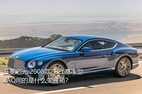 五菱之光 2008款 1.2L基本型LAQ用的是什么变速箱？